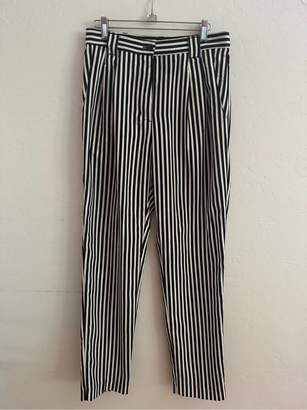Black & White Vertical Stripe women’s Dress Pants